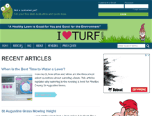 Tablet Screenshot of iloveturf.com